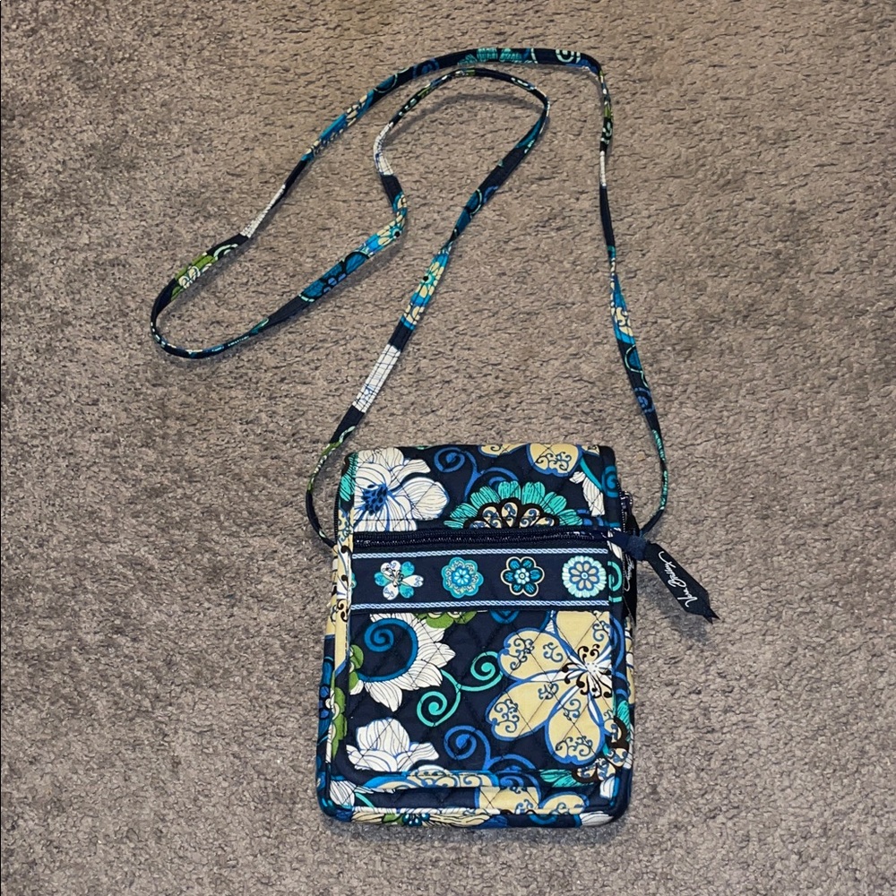 Vera Bradley Purse Floral Mini Hipster Crossbody Bag